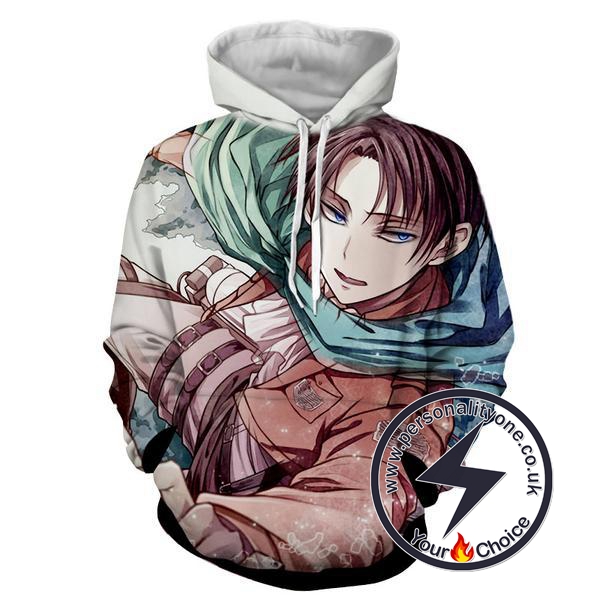 Attack On Titan - Levi Ackerman 3D - Attack On Titan Hoodies